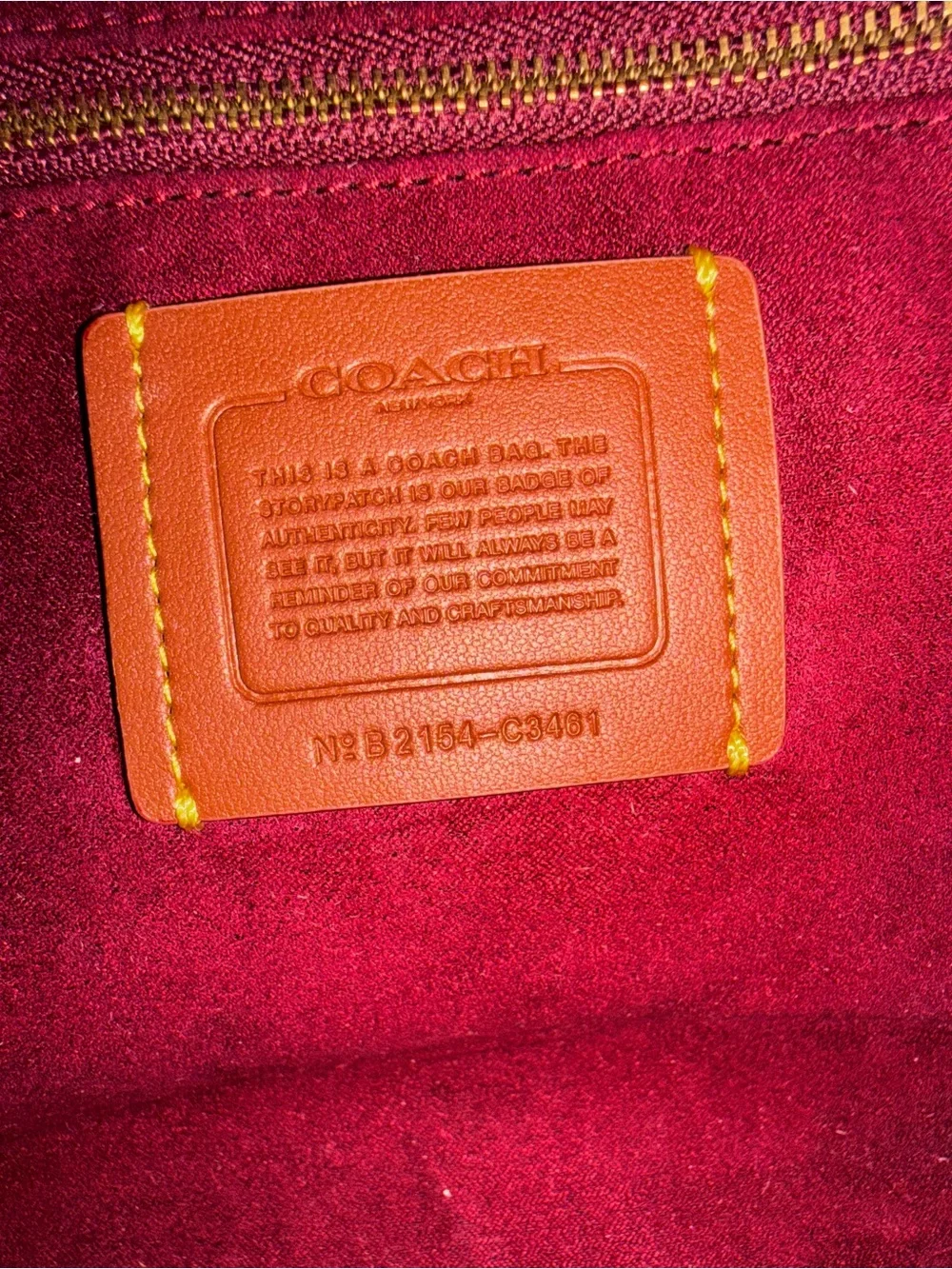 Coach field tote